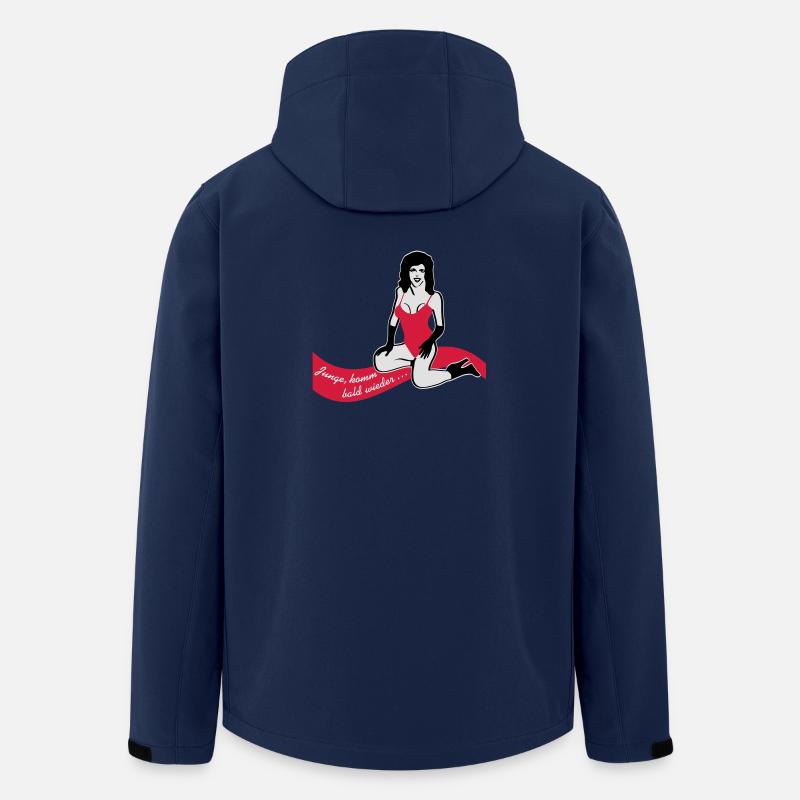 Hamburg - Recycelte Männer Softshell-Jacke von Stanley/Stella - Navy