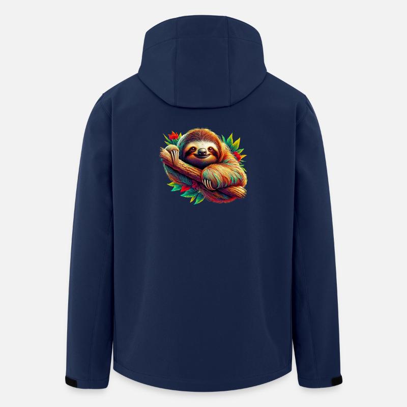Faultier - Recycelte Männer Softshell-Jacke von Stanley/Stella - Navy