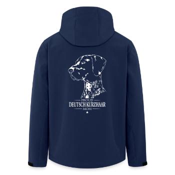 Deutsch Kurzhaar Mom Hunde Hund Wilsigns - Recycelte Männer Softshell-Jacke von Stanley/Stella - Navy - Hinten - AI Model Male 185 light (185cm)