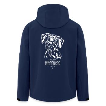 Rhodesian Ridgeback Mom Hunde Hund Wilsigns - Recycelte Männer Softshell-Jacke von Stanley/Stella - Navy - Hinten - AI Model Male 185 light (185cm)