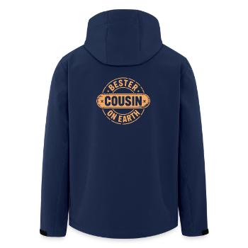 Bester Cousin - Recycelte Männer Softshell-Jacke von Stanley/Stella - Navy - Hinten - AI Model Male 185 light (185cm)