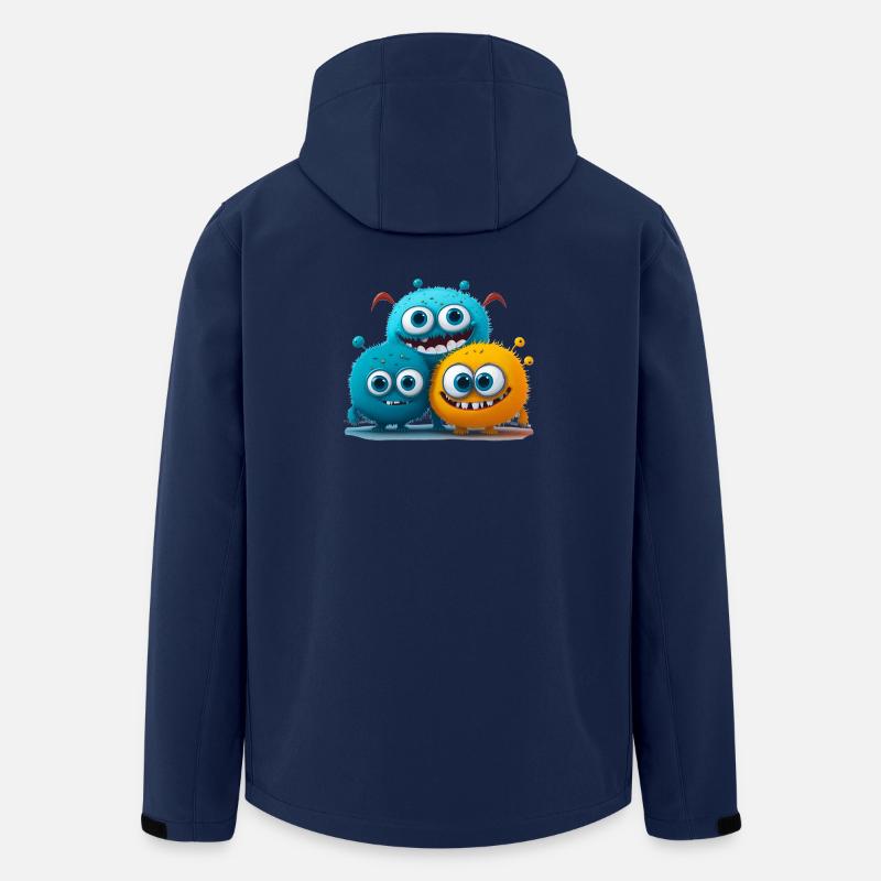 Monsterbande - Recycelte Männer Softshell-Jacke von Stanley/Stella - Navy