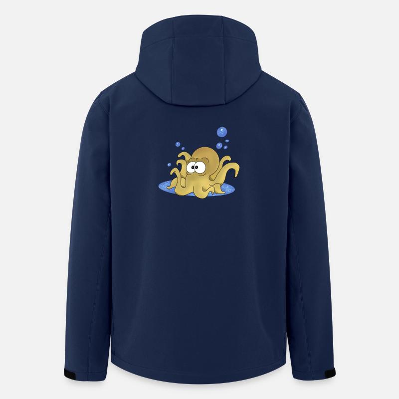 Octopus - Men’s Recycled Softshell Jacket by Stanley/Stella - navy