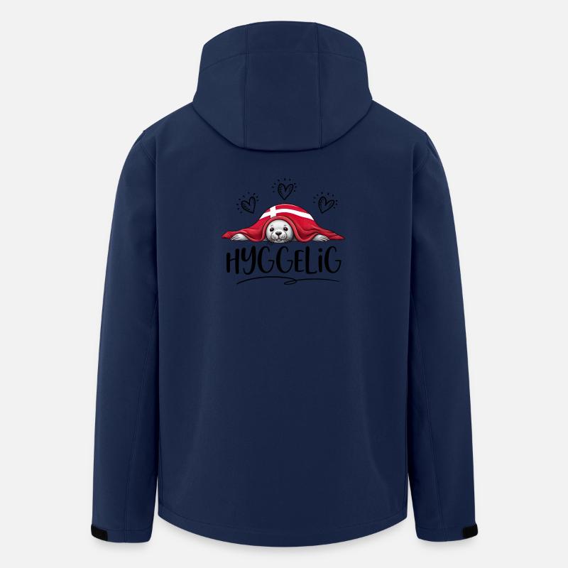 HYGGELIG - Robbe - Dänemark -b - Recycelte Männer Softshell-Jacke von Stanley/Stella - Navy