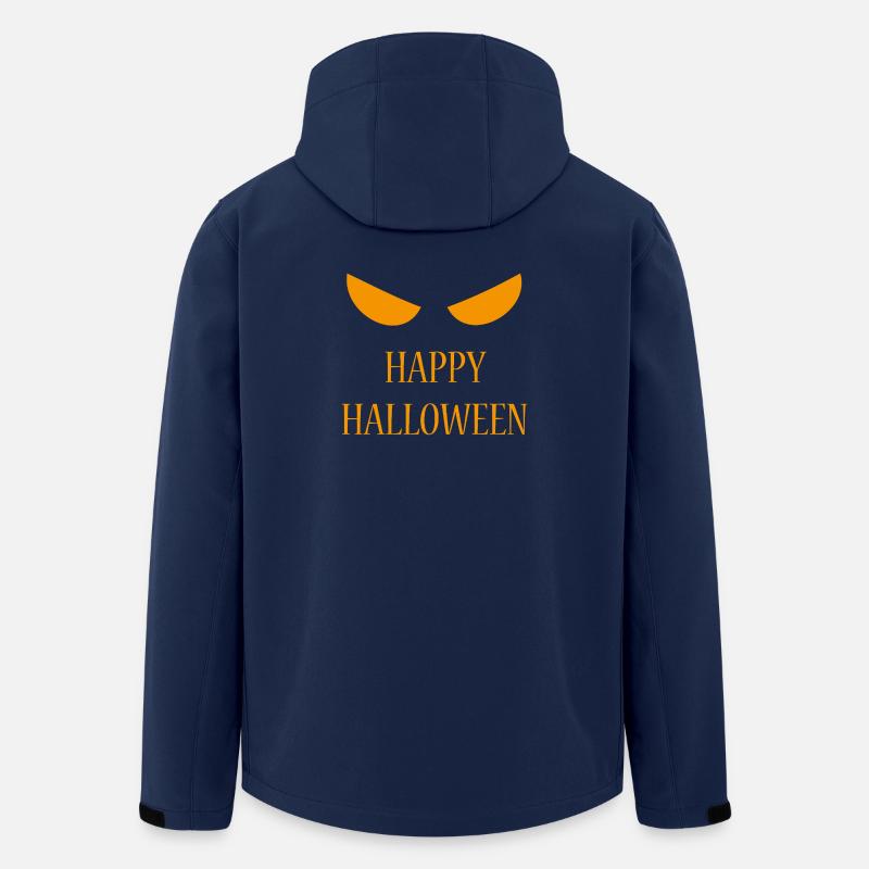 Halloween - Zombie - Horror - Pumpkin - Men’s Recycled Softshell Jacket by Stanley/Stella - navy