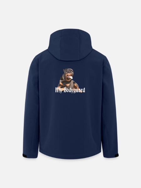 Rottweiler,Hundekopf,Hundesport,Bodyguard,Hund, - Recycelte Männer Softshell-Jacke von Stanley/Stella - Navy