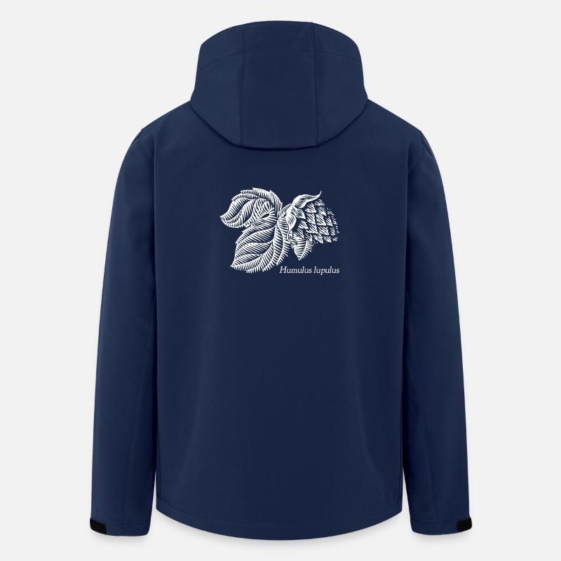 Humulus lupulus Let's get hoppy - Men’s Recycled Softshell Jacket by Stanley/Stella - navy