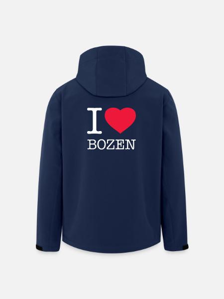 I LOVE BOZEN - Recycelte Männer Softshell-Jacke von Stanley/Stella - Navy