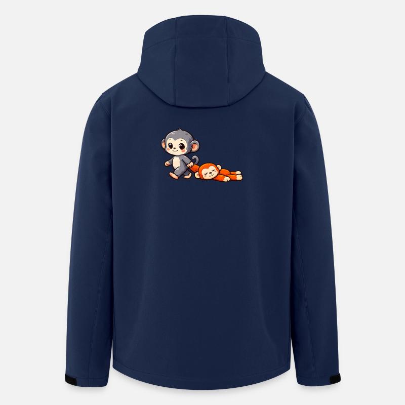 Baby Monkey Punch - Recycelte Männer Softshell-Jacke von Stanley/Stella - Navy