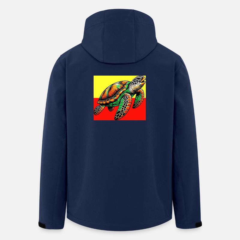 Schildkröte - Recycelte Männer Softshell-Jacke von Stanley/Stella - Navy