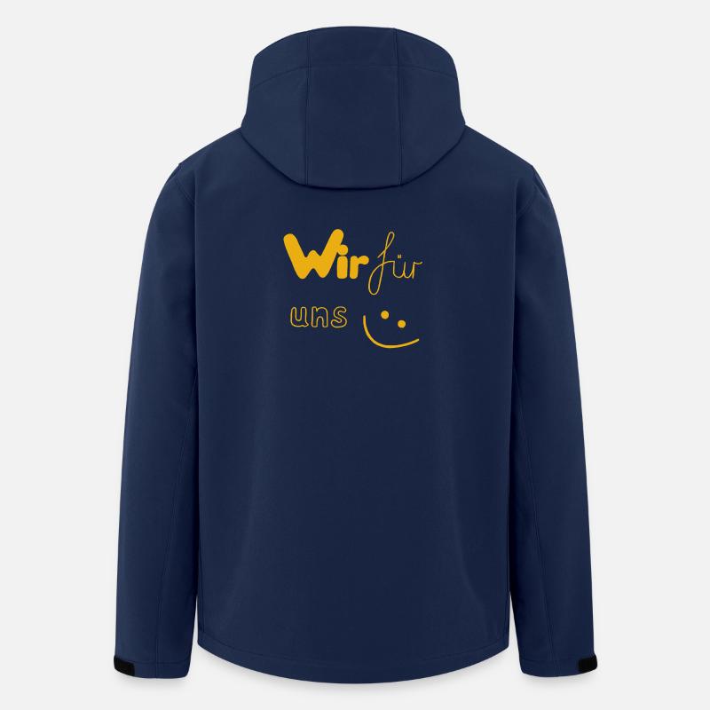 Wir für uns - Recycelte Männer Softshell-Jacke von Stanley/Stella - Navy