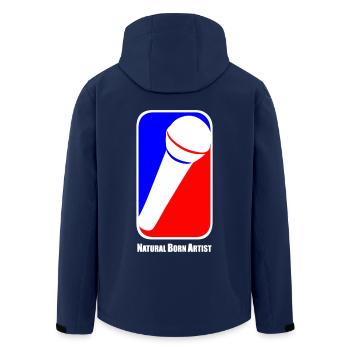 NBArtist Natural Born Artist Vollblutmusiker Hoch - Recycelte Männer Softshell-Jacke von Stanley/Stella - Navy - Hinten - AI Model Male 185 light (185cm)