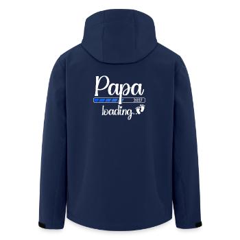 Papa 2027 Loading Werdender Papa 2027 - Recycelte Männer Softshell-Jacke von Stanley/Stella - Navy - Hinten - AI Model Male 185 light (185cm)
