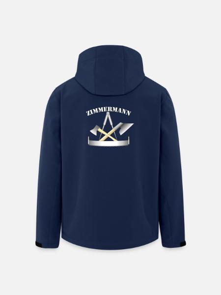Zunftzeichen der Zimmermänner - Recycelte Männer Softshell-Jacke von Stanley/Stella - Navy