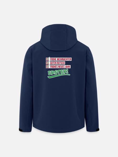 Frohe Weihnachten | Rutsch | Neues Jahr – ERSTER - Recycelte Männer Softshell-Jacke von Stanley/Stella - Navy