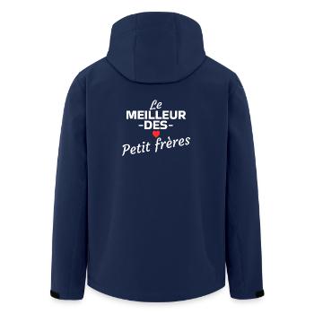 Das Beste von den kleinen Brüdern - Recycelte Männer Softshell-Jacke von Stanley/Stella - Navy - Hinten - AI Model Male 185 light (185cm)