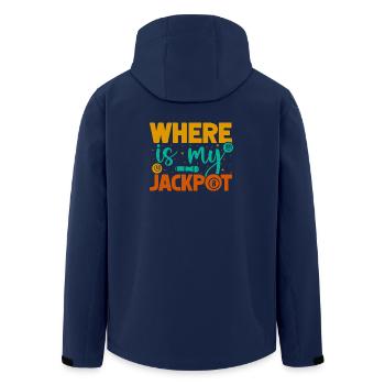 Bingo Game Where Is My Jackpot Bingo - Recycelte Männer Softshell-Jacke von Stanley/Stella - Navy - Hinten - AI Model Male 185 light (185cm)