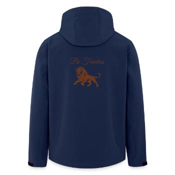 Sigura Design Be Fearless - Men’s Recycled Softshell Jacket by Stanley/Stella - navy - Back - AI Model Male 185 light (185cm)