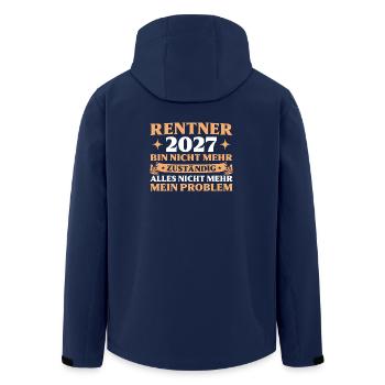 Ruhestand Abschied Kollege Rentner 2027 - Recycelte Männer Softshell-Jacke von Stanley/Stella - Navy - Hinten - AI Model Male 185 light (185cm)