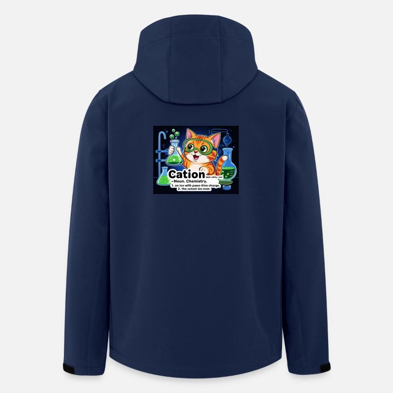 KATION – Pfotenchemie Katze - Recycelte Männer Softshell-Jacke von Stanley/Stella - Navy