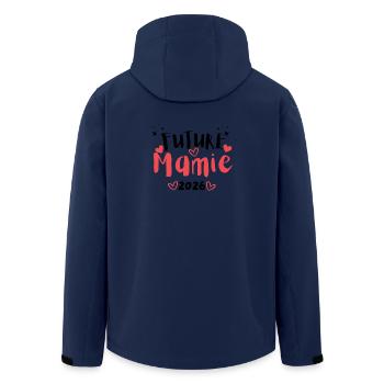 Zukünftige Oma 2026 - Recycelte Männer Softshell-Jacke von Stanley/Stella - Navy - Hinten - AI Model Male 185 light (185cm)
