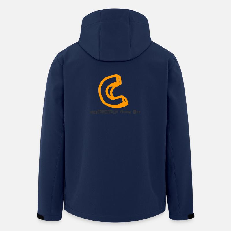 Christopher kann das Abstrakter Kaugummi-Print - Recycelte Männer Softshell-Jacke von Stanley/Stella - Navy