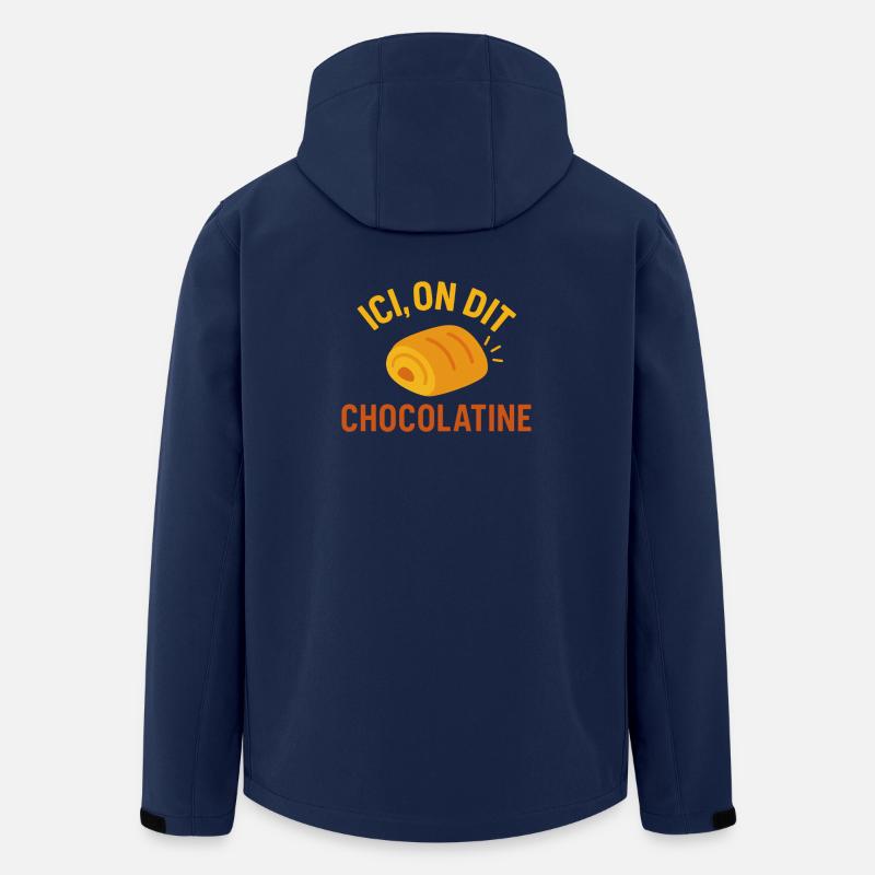 Hier sagen wir Schokolade - Recycelte Männer Softshell-Jacke von Stanley/Stella - Navy