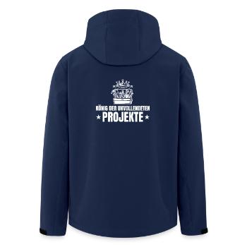 Heimwerker König der unvollendeten Projekte - Recycelte Männer Softshell-Jacke von Stanley/Stella - Navy - Hinten - AI Model Male 185 light (185cm)