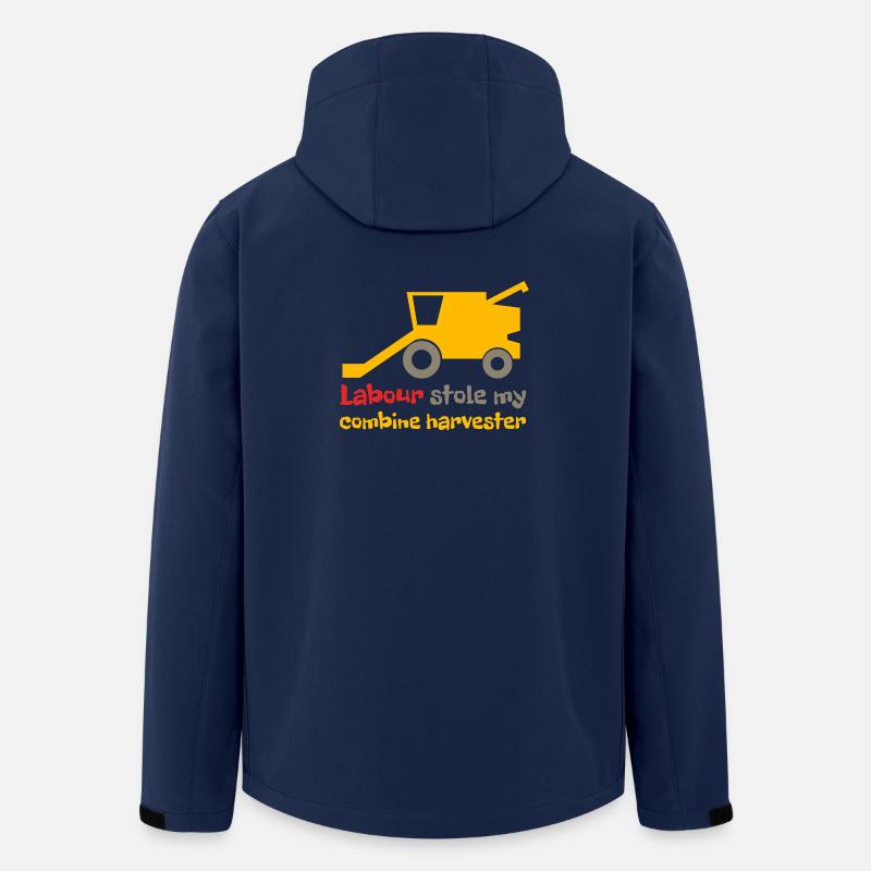 Les ouvriers ont volé ma moissonneuse-batteuse - Veste softshell homme en polyester recyclé Stanley/Stella - marine