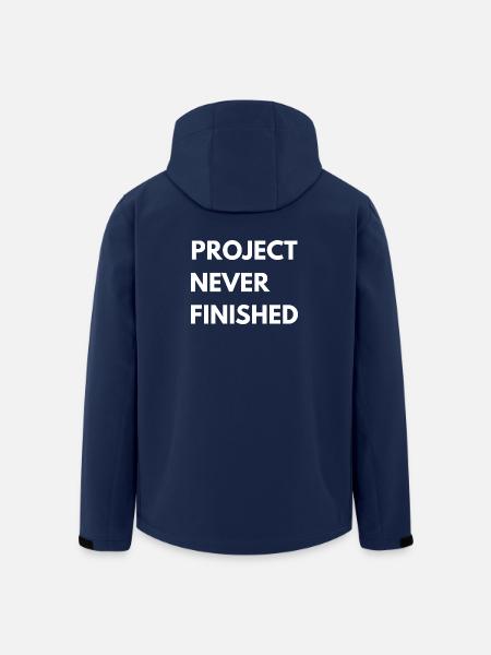 Project Never Finished – Car Build Shirt - Recycelte Männer Softshell-Jacke von Stanley/Stella - Navy