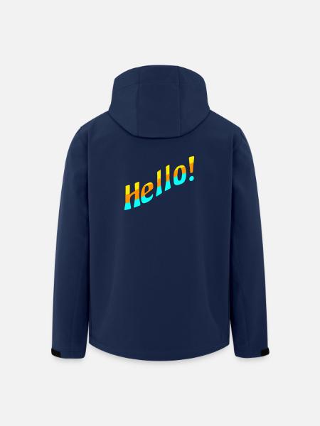 Hello! - Men’s Recycled Softshell Jacket by Stanley/Stella - navy