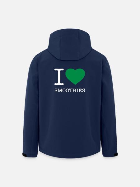 I LOVE SMOOTHIES - Recycelte Männer Softshell-Jacke von Stanley/Stella - Navy
