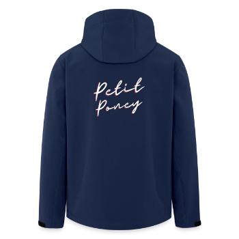 Petit poney - cadeau humour - musique petit poney - Veste softshell homme en polyester recyclé Stanley/Stella - marine - Dos - AI Model Male 185 light (185cm)