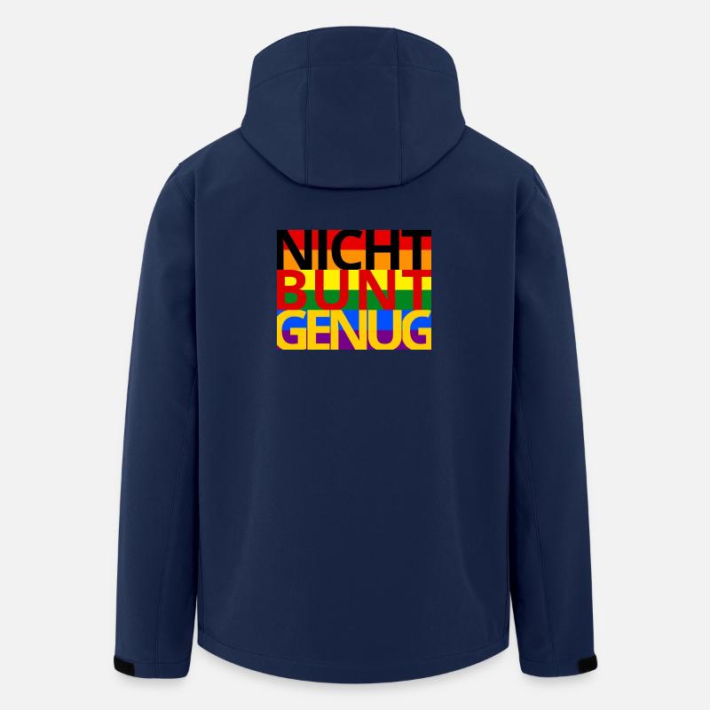 Schwarz Rot Gold ist NICHT Bunt Genug! - Recycelte Männer Softshell-Jacke von Stanley/Stella - Navy