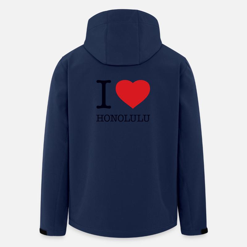 I love Honolulu - Recycelte Männer Softshell-Jacke von Stanley/Stella - Navy