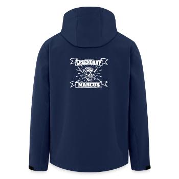 Marcus - Recycelte Männer Softshell-Jacke von Stanley/Stella - Navy - Hinten - AI Model Male 185 light (185cm)