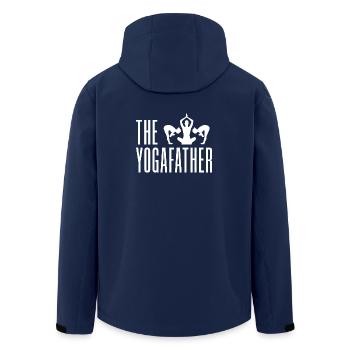 Pilates Enthusiasts The Yogafather Pilates - Recycelte Männer Softshell-Jacke von Stanley/Stella - Navy - Hinten - AI Model Male 185 light (185cm)