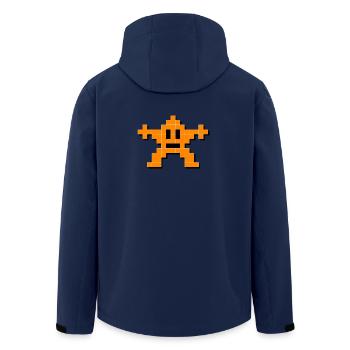 MOMO - Recycelte Männer Softshell-Jacke von Stanley/Stella - Navy - Hinten - AI Model Male 185 light (185cm)
