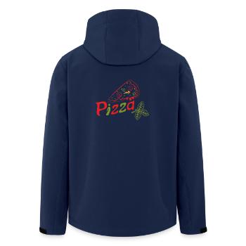 Pizza Margarita Italien Pizzeria - Recycelte Männer Softshell-Jacke von Stanley/Stella - Navy - Hinten - AI Model Male 185 light (185cm)