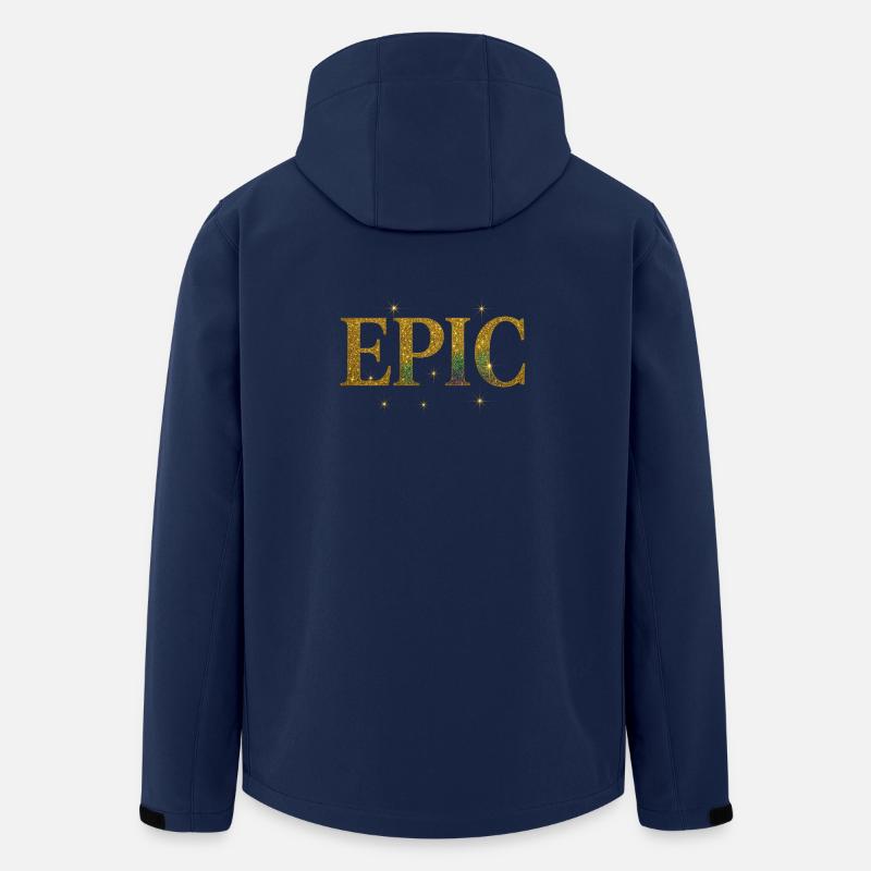 Epic Glitter EPIC Design - Men’s Recycled Softshell Jacket by Stanley/Stella - navy