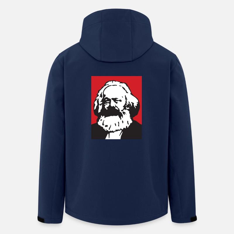 Karl Marx - Recycelte Männer Softshell-Jacke von Stanley/Stella - Navy