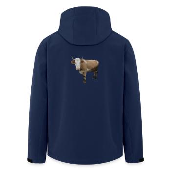 Vache - Veste softshell homme en polyester recyclé Stanley/Stella - marine - Dos - AI Model Male 185 light (185cm)