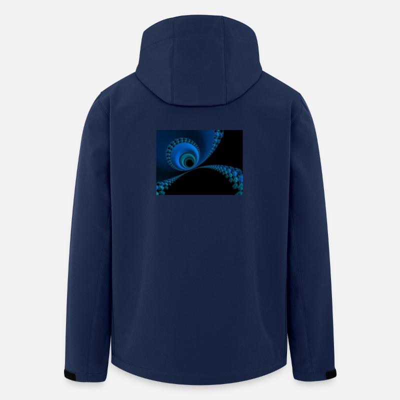Abstraktion - Recycelte Männer Softshell-Jacke von Stanley/Stella - Navy