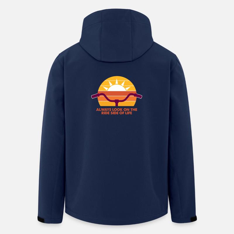 Sonnige Rad-Vibes - Immer die Ride-Side! - Recycelte Männer Softshell-Jacke von Stanley/Stella - Navy