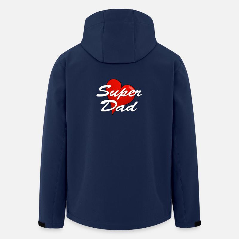 SUPER DAD - Recycelte Männer Softshell-Jacke von Stanley/Stella - Navy