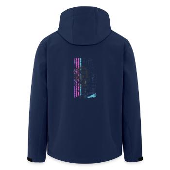 Horror Kinder Puppe - Recycelte Männer Softshell-Jacke von Stanley/Stella - Navy - Hinten - AI Model Male 185 light (185cm)