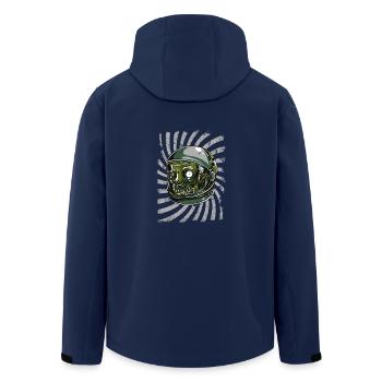 Astronaut Alien - Men’s Recycled Softshell Jacket by Stanley/Stella - navy - Back - AI Model Male 185 light (185cm)