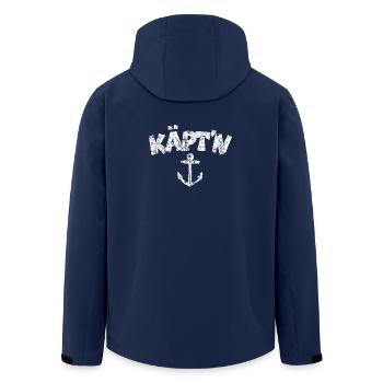 Käpt'n Anker (Vintage Weiß) Kapitän Boot & Segeln - Recycelte Männer Softshell-Jacke von Stanley/Stella - Navy - Hinten - AI Model Male 185 light (185cm)