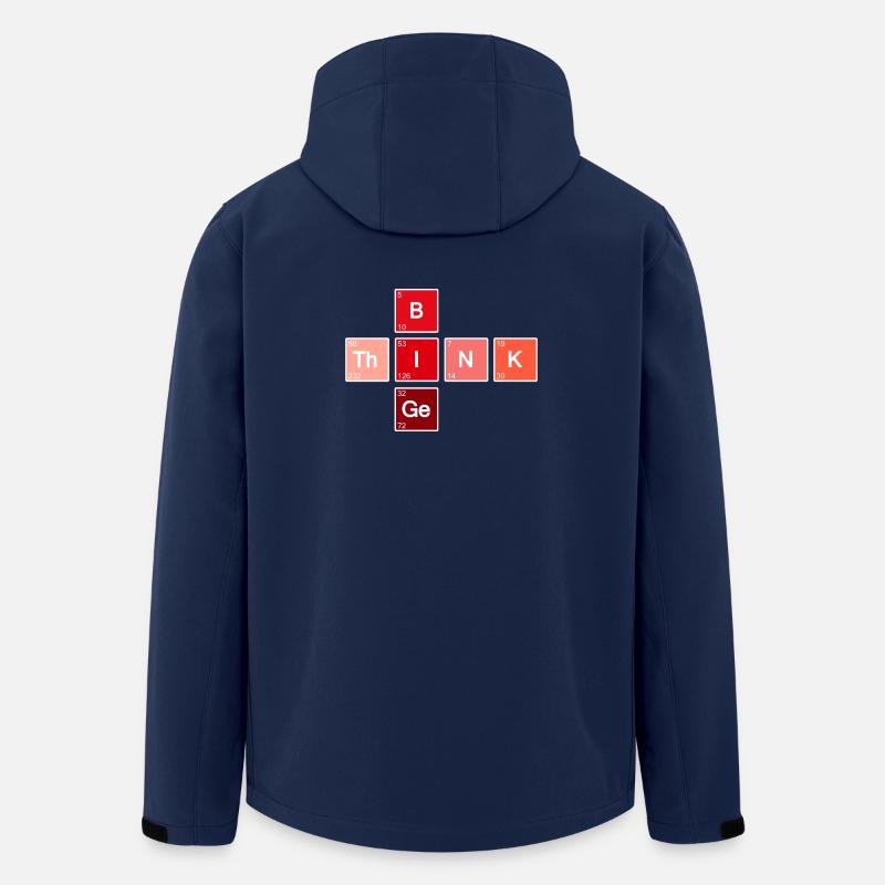 Think Big (Rot) - Recycelte Männer Softshell-Jacke von Stanley/Stella - Navy