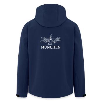 Bavière Munich Munich Bavière Ville Allemagne - Veste softshell homme en polyester recyclé Stanley/Stella - marine - Dos - AI Model Male 185 light (185cm)